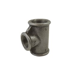 FIG 130 - Té égal 90° Femelle/Femelle/Femelle en fonte malléable - noir