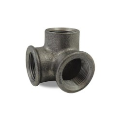 FIG 221 - Distributeur coudé 3 voies Femelle/Femelle/Femelle, noir