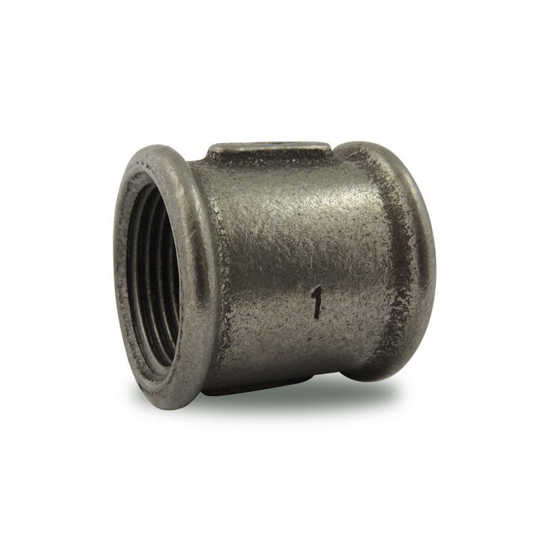 FIG 270 - Manchon Femelle/Femelle en fonte malléable, noir