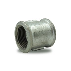 FIG 271 - Manchon Femelle/Femelle en fonte malléable, taraudage pas a droite, et pas a gauche, galvanise