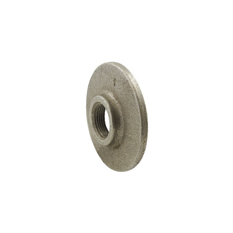 FIG 321 - Bride ronde taraudée sans trou de fixation, noire