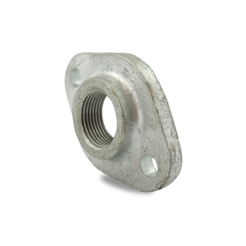 FIG 326 - Bride taraudée avec 2 trous de fixation, noir