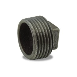 FIG 291 - Bouchon Mâle sans butée en fonte malléable, noir