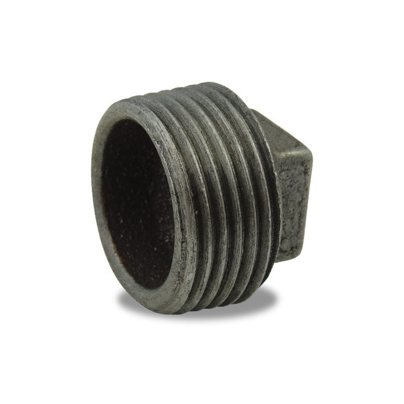 FIG 291 - Bouchon Mâle sans butée en fonte malléable, noir