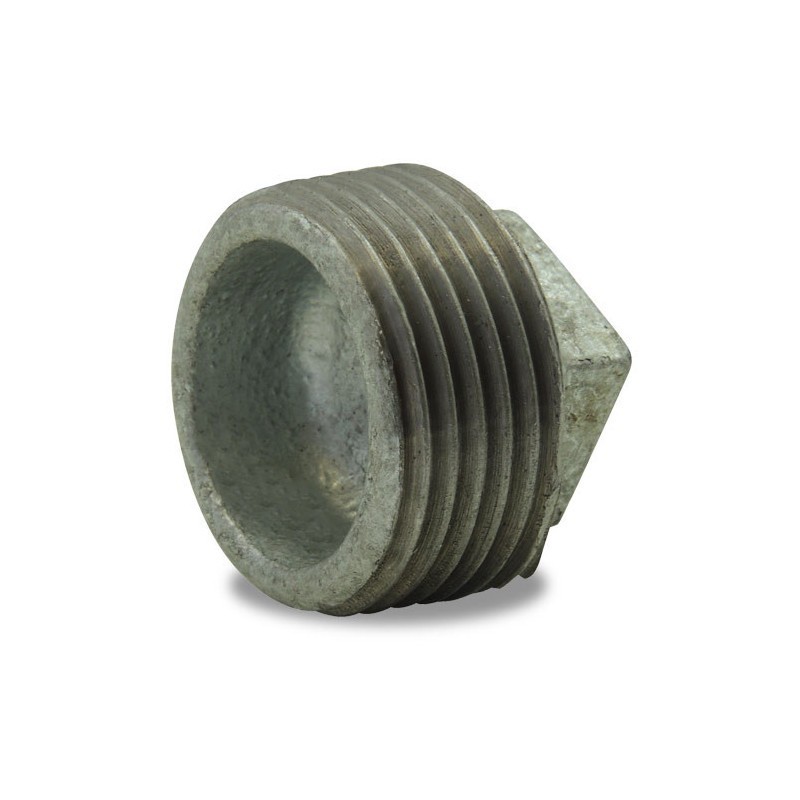 FIG 291 -  Bouchon Mâle sans butée en fonte malléable, galvanisé
