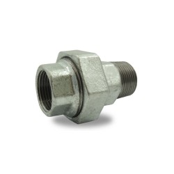 FIG 341 - Union en fonte malléable à portee conique Mâle/Femelle, galvanisé