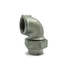 FIG 96 - Coude union à portee conique Femelle/Femelle, galvanise