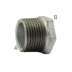 FIG 241 - Réduction simple Mâle/Femelle, galvanise