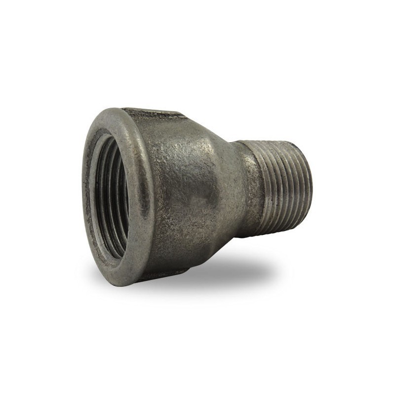 FIG 246 - Réduction Mâle/Femelle avec FM, en fonte malléable, noir