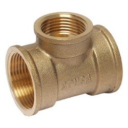 FIG 130 - Té égal 90° Femelle/Femelle/Femelle en Laiton