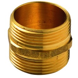 FIG 280 - Mamelon en fonte malléable Mâle/Mâle, Laiton