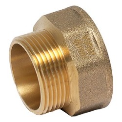 FIG 529 - Allonge en fonte malléable Mâle/Femelle, Laiton