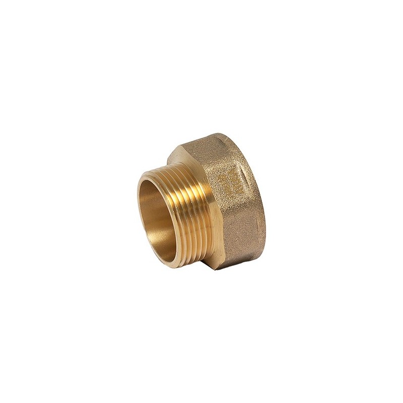 FIG 529 - Allonge en fonte malléable Mâle/Femelle, Laiton