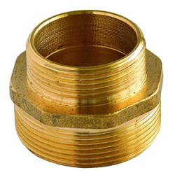 FIG 245 - Mamelon réduit Mâle/Mâle en Laiton