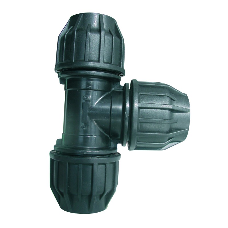 5132 - Té égal 90° 3 compressions PE POLYPROPYLENE