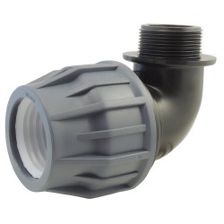 5366 - Coude Piscine mâle PN6 POLYPROPYLENE