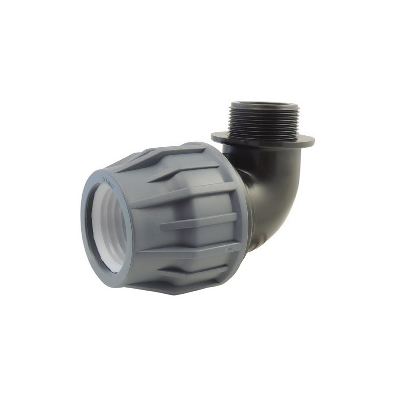 5366 - Coude Piscine mâle PN6 POLYPROPYLENE