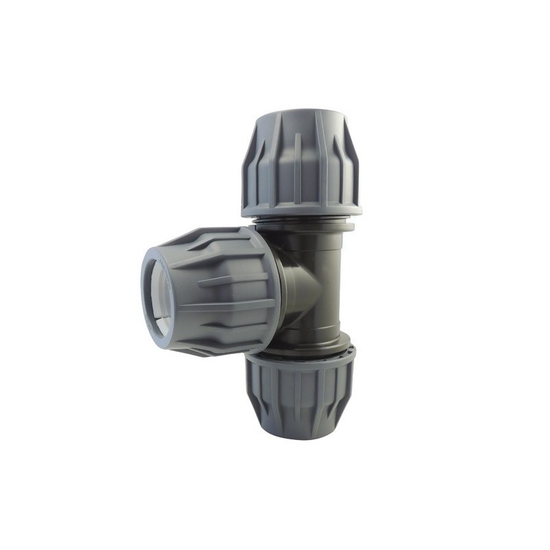 5367 - Té 3 compressions Piscine PN6 POLYPROPYLENE