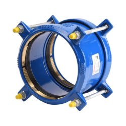 2508 - Manchon fonte verrouillé autobuté pour tubes PVC-PE ACS