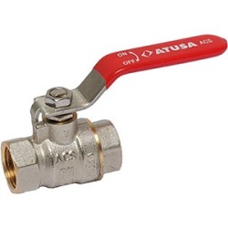 VS50/I - Vanne laiton à sphère FF ATUSA ACS poignée INOX syst. ANTIGEL