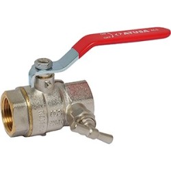 VS065 - Vanne laiton à sphère FF ATUSA ACS à purge