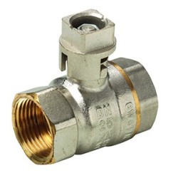 VS058 - Vanne laiton à sphère FF ATUSA avec carré de manoeuvre cadenassable