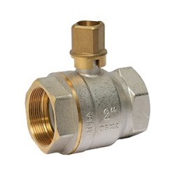 VS059 - Vanne laiton à sphère FF ATUSA avec carré de manoeuvre 28x28