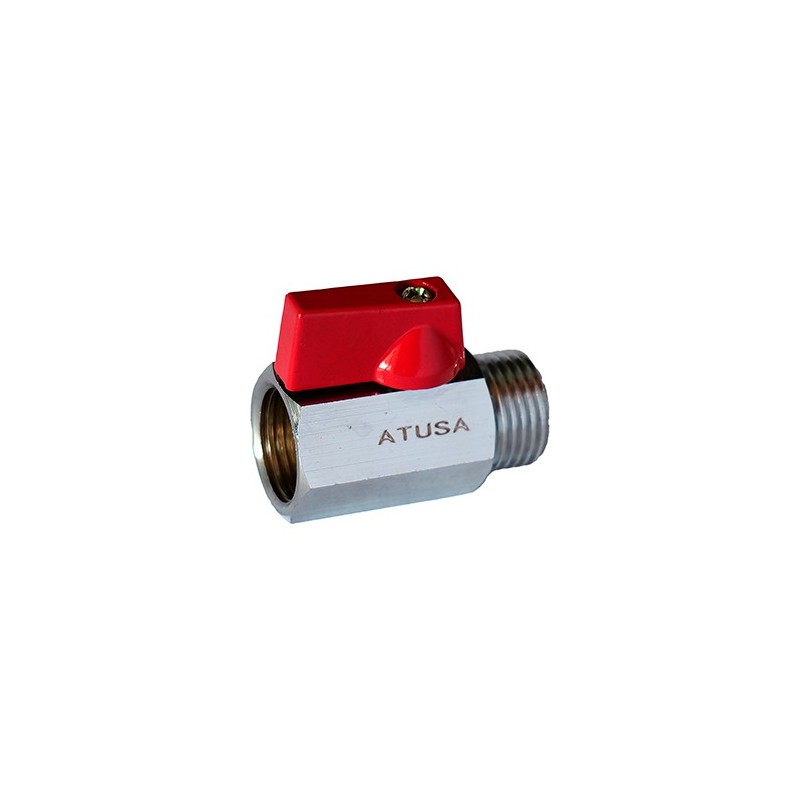 VSR1012 - Mini vanne laiton MF manette rouge