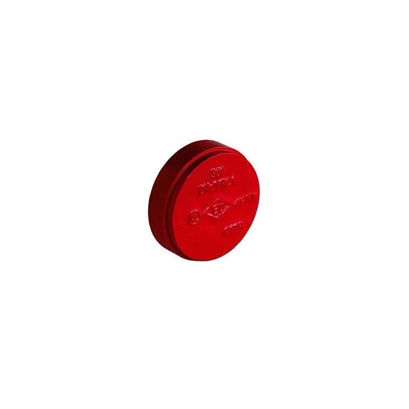 300 - Bouchon rainuré rouge