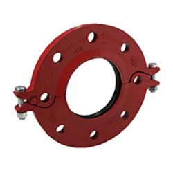 322 - Adaptateur de bride rainuré rouge