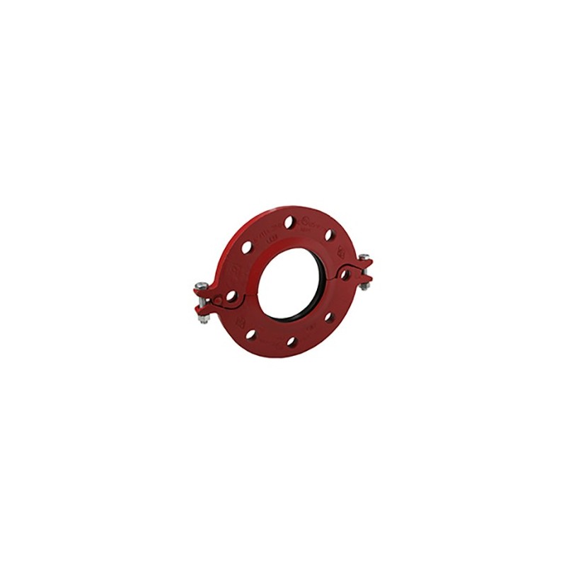 322 - Adaptateur de bride rainuré rouge