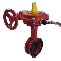 637 - Vanne papillon type Wafer avec indicateur de fine de course - à volant