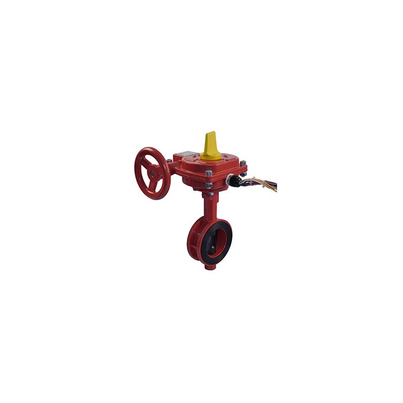 637 - Vanne papillon type Wafer avec indicateur de fine de course - à volant