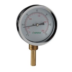 VS660 - Thermomètre bimétallique vertical 100mm - sonde 50mm