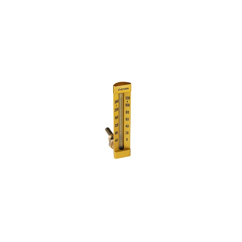 VS670 - Thermomètre verre équerre 150mm - sonde 50mm