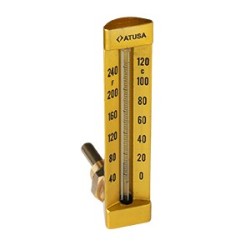 VS670 - Thermomètre verre équerre 150mm - sonde 100mm