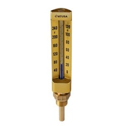 VS680 - Thermomètre verre droit 150mm - sonde 50mm
