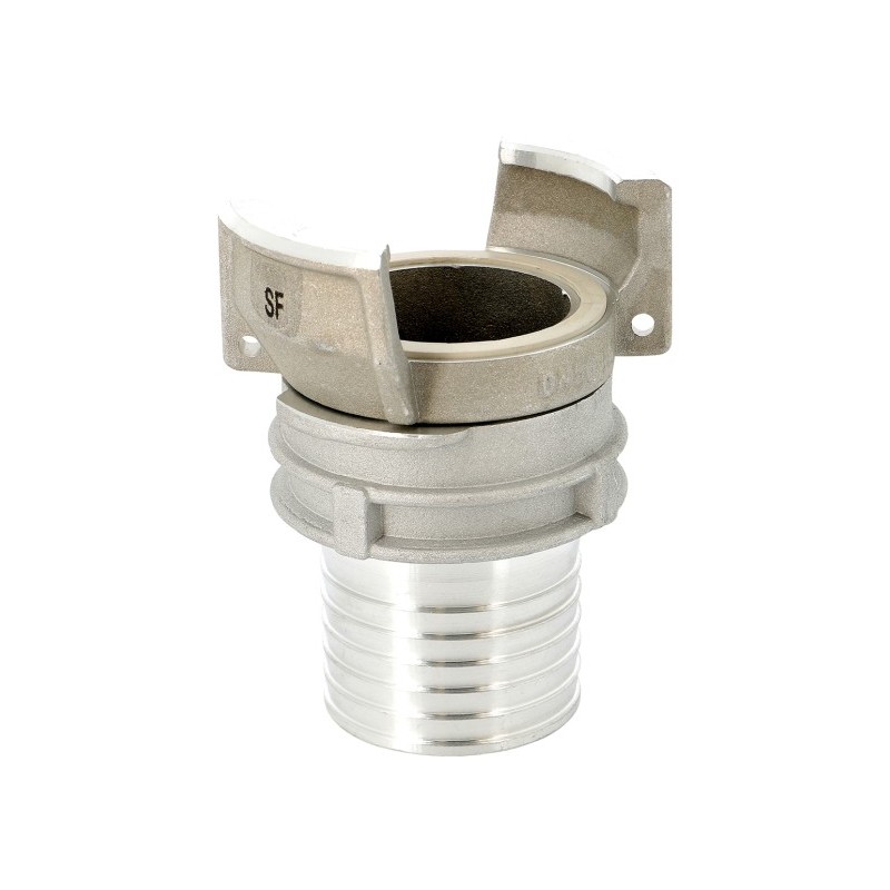 2410 - Raccord symétrique aluminium à douille annelée à verrou