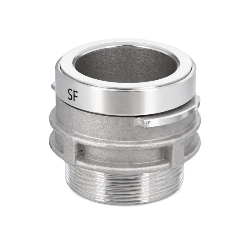 2413SO - Raccord symétrique aluminium sans oreilles mâle 2'' BSP à verrou