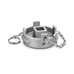2419 - Raccord symétrique aluminium bouchon cadenassable à chainette