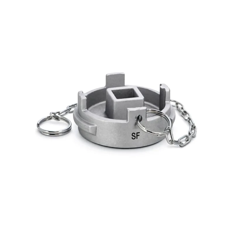 2419 - Raccord symétrique aluminium bouchon cadenassable à chainette