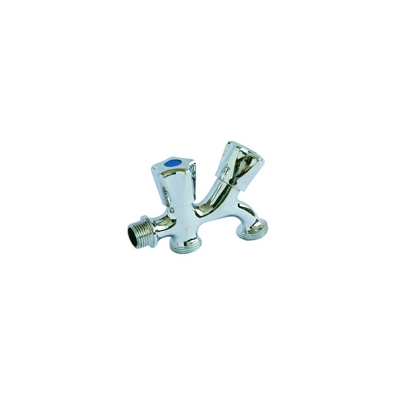 1200 - Robinet double pour machine à laver PN10