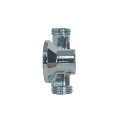 1180 - Applique double chromée sans écrou PN10