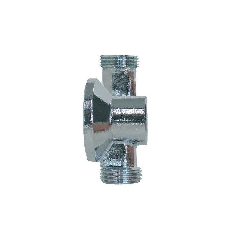 1180 - Applique double chromée sans écrou PN10