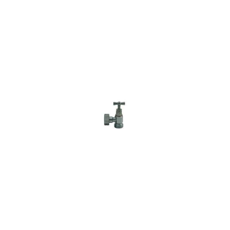 283262 - Robinet de chasse équerre 3/8" avec presse-étoupe - en laiton nickelé PN10