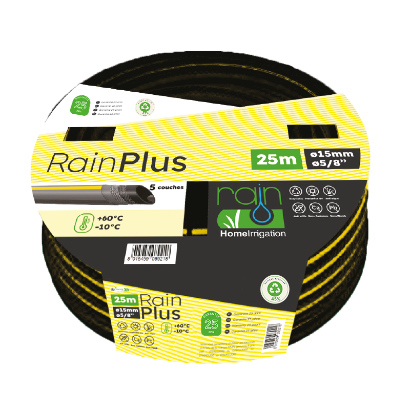 RAINPLUS - Tuyau d'arrosage professionnel 5 couches HQ