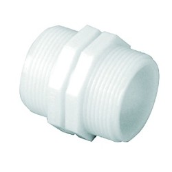 5527 - Mamelon égal en polyamide - Mâle/Mâle - raccords et adaptateurs BSPP