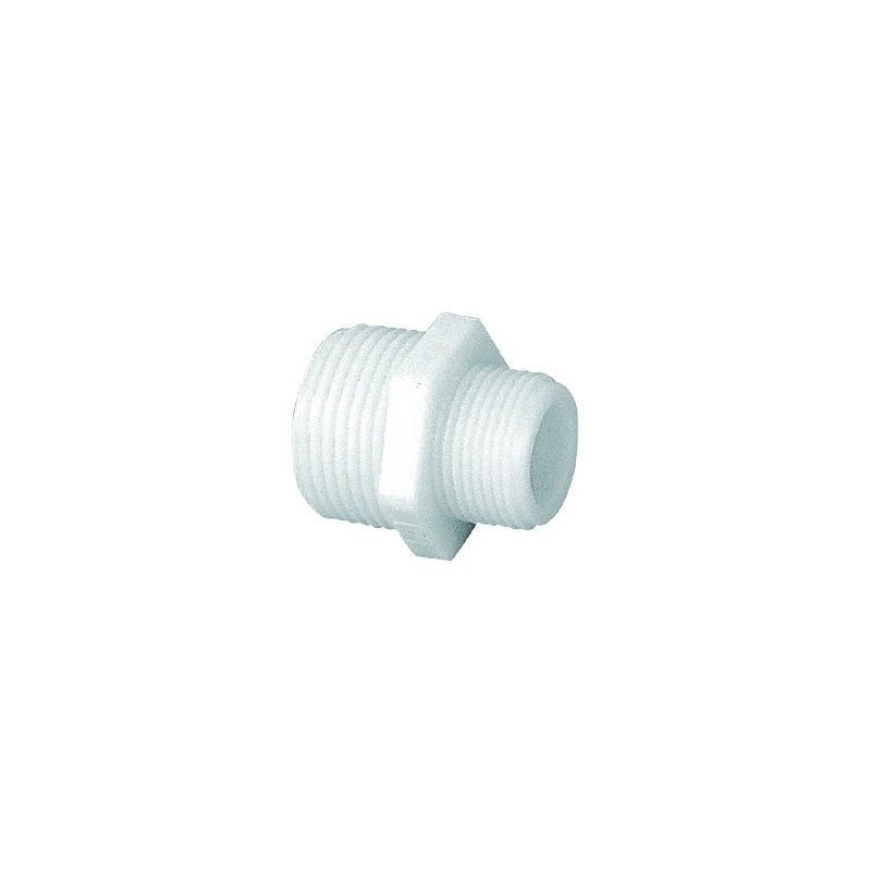 5528 - Mamelon réduit Mâle/Mâle, en polyamide - raccords et adaptateurs BSPP