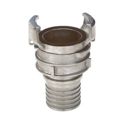 2421 - Raccord symétrique inox à douille annelée réduite à verrou