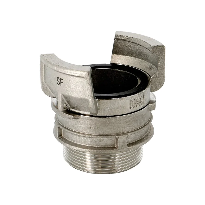 2423 - Raccord symétrique inox mâle à verrou